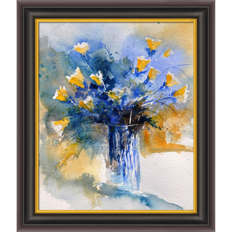 Ledent-still life 566456, peinture sur toile encadrée, H 26 po x l 30 po x P 2 po, Encadré opulent