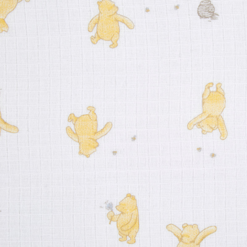 Mousseline de coton Swaddle, lot de 4 Winnie + Friends, Winnie + Friends