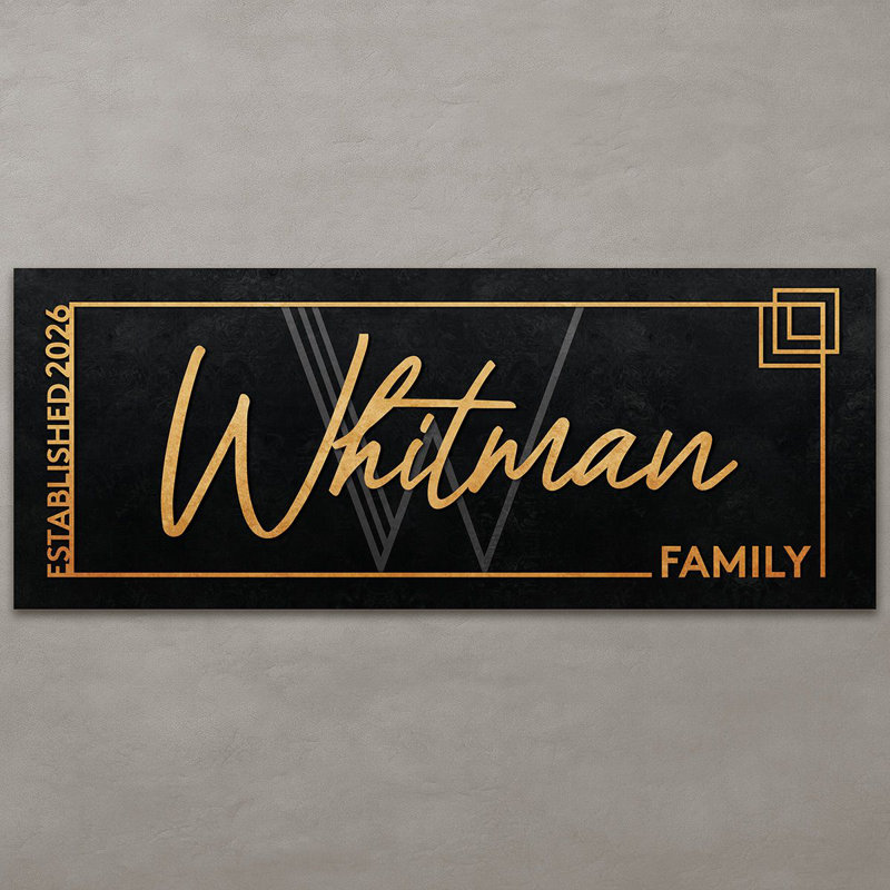 Modern Custom Family Name Sign - Wooden Family Name Signs Wall Décor, Yes