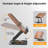 Book Stand For Reading, Adjustable Book Holder With 360° Rotating Bases, Foldable Designs, And Elastic Clips, Multifunctional Display Stand For Recipe, Cookbooks, Magazines, Tablets, Laptops