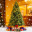 Arbre de Noël automatique avec branches et base en métal 9 pi Andrusia