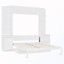 Grand lit escamotable avec bureau, tablettes et armoires de rangement-1751852279