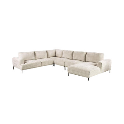 Batty J Sectional Sofa, 147 Inch, Adjustable Back