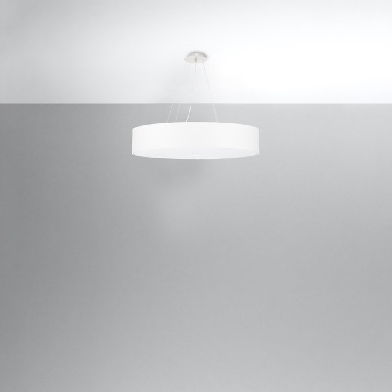 Klingelhofer 1 - Light Single Chandelier, White, 105cm H x 70cm W x 70cm D