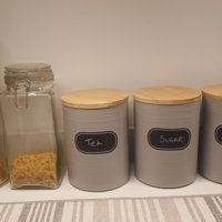 JuneHeart 4OZ Glass Spice Jars Set with Bamboo Lids and 194 Labels, 20 Pcs  Clear Food Storage Containers for Pantry Kitchen Sugar Salt Coffee Tea Bean  for Sale in Rockford, IL - OfferUp