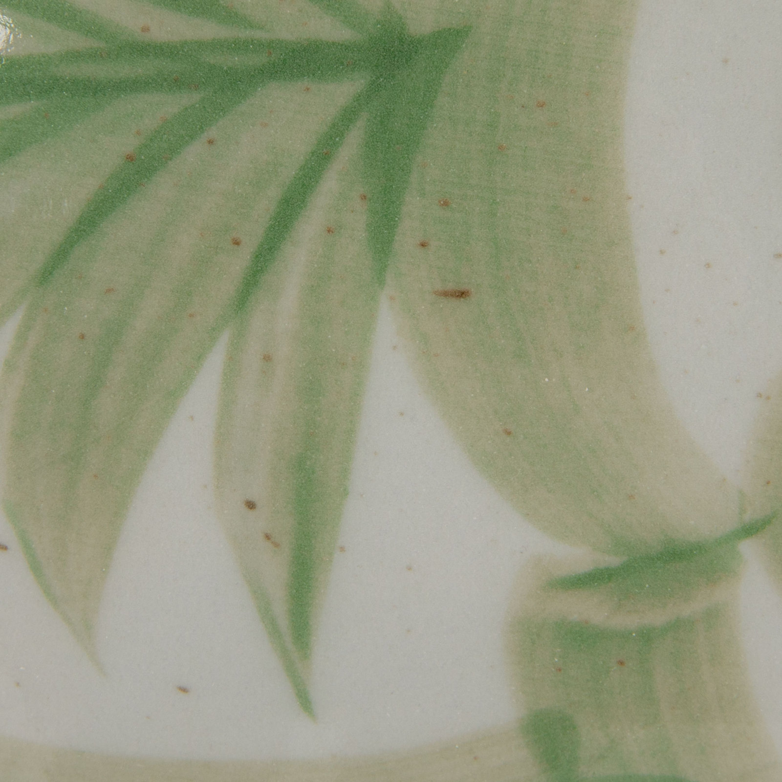 Caspen Hand-Painted Stoneware Bowl, Green