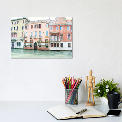 Canal Building II by Nan - Wrapped Canvas Photograph 1 Piece Wrapped Canvas Wall Art