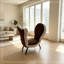 Chaise longue rembourrée pliable avec pieds robustes