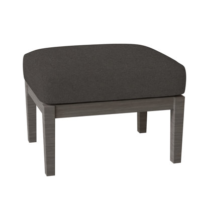 Lattice Outdoor Ottoman with Cushion