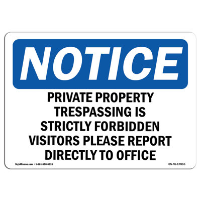 Private Property Trespassing Is Strictly Sign