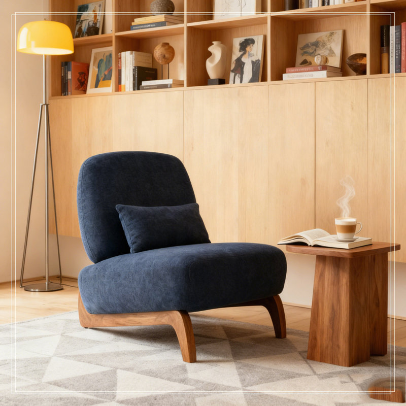 Chaise moderne, chaises de salon à rembourrage doux, chaises de canapé pour bureau à domicile, chambre à coucher, salle à manger