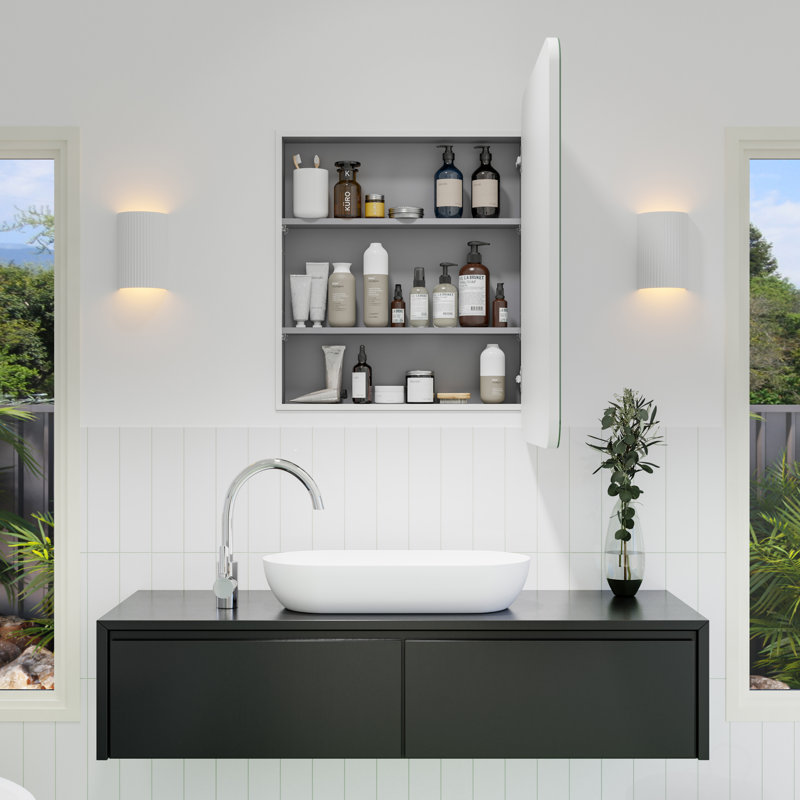 One Door MDF Square Shape Medicine Cabinet