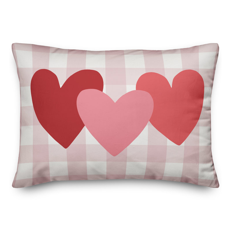 Housse de coussin rectangulaire Triple Heart