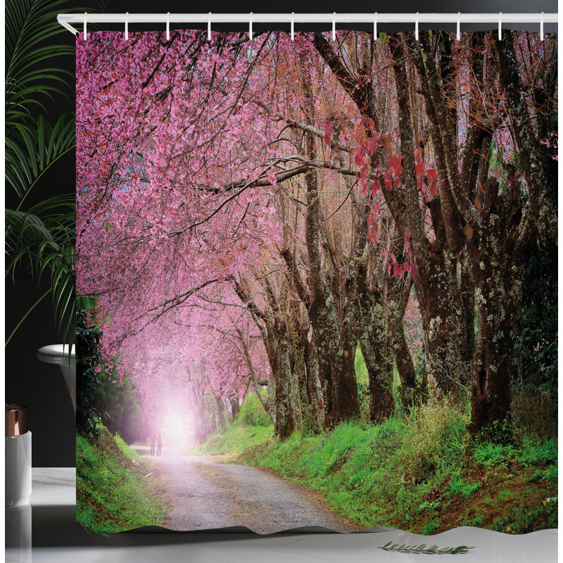 Shower Curtain with Hooks Included, 84"H x 69"W