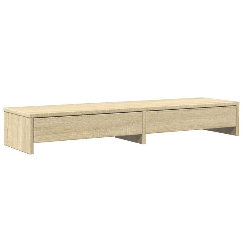 Barra Manufactured Wood Monitor Stand, 15cm H x 100cm W x 27cm D, Sonoma Oak