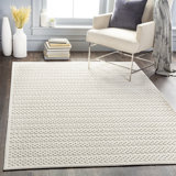 Emert Striped Cream Indoor / Outdoor Area Rug