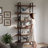 Berdena 85'' H x 35.43'' W Steel Etagere Bookcase-2036495435-2036495432
