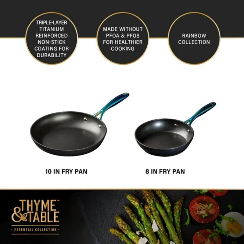 12 - Piece Non-Stick Aluminum Cookware Set