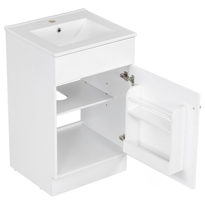 Meuble-lavabo de 20 pouces avec lavabo en céramique