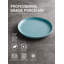 Assiette à salade ronde en porcelaine 155,003 - 7,4 po - ensemble de 6, couleurs froides assorties-86706784