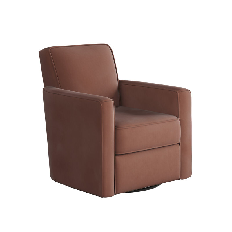 Fauteuil oscillant pivotant Balina Bindi, Bois de rose Bella, H 38 po x l 35 po x P 36 po  