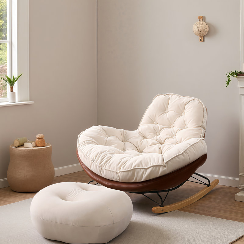Fauteuil de jeu rembourré amovible Irving , Café noir