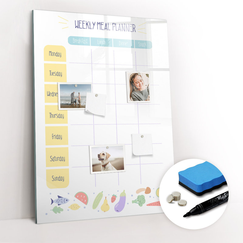 Magnetic Glass Dry Erase Board