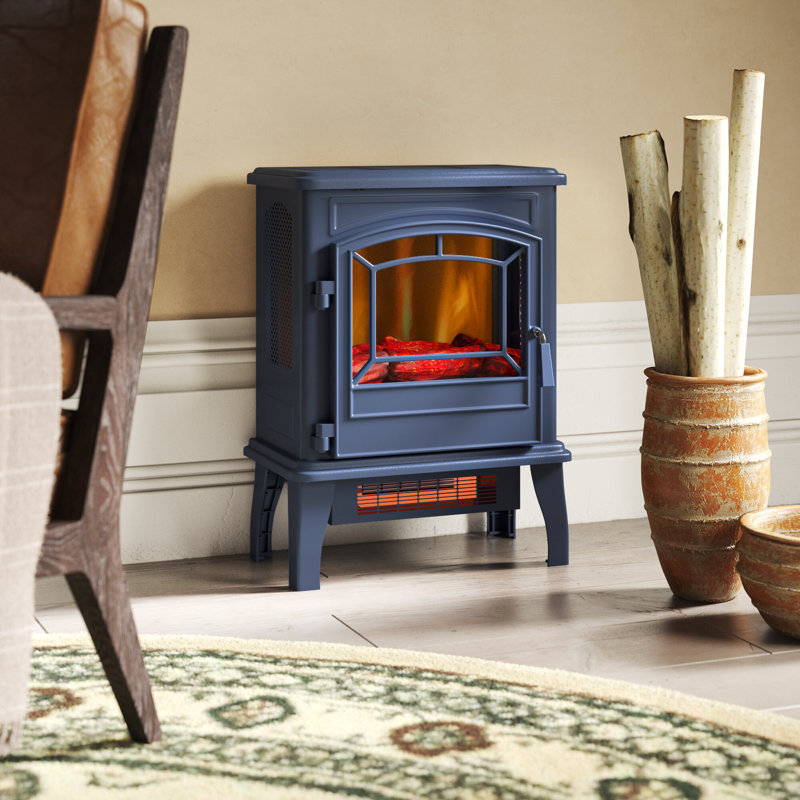 Plessis 17.5'' W Electric Stove with 5200 BTU, Insignia Blue