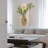 3D Abstract Natural Sandstone Handmade Sculpture With Artificial Plants Wall Decor