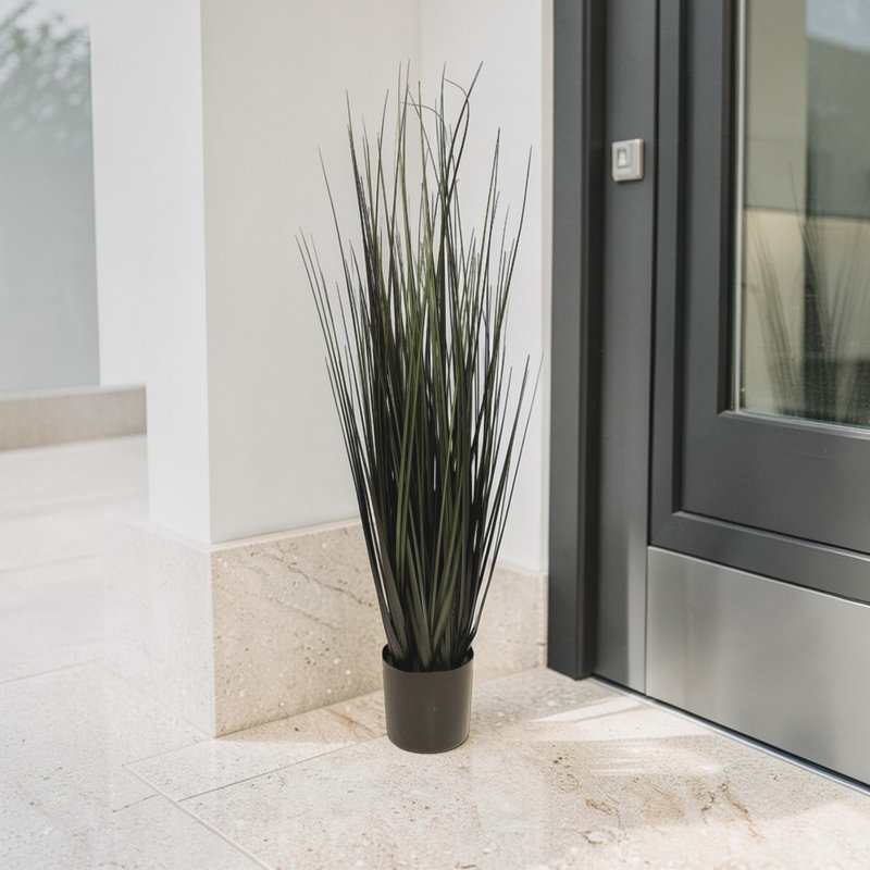 39" Artificial Onion Grass in Pot