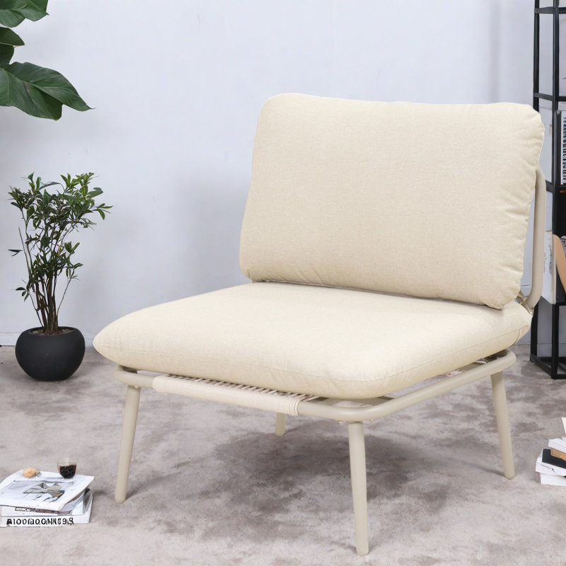 Chaise modulaire modulaire, siège sans accoudoirs moderne pour cadre en acier