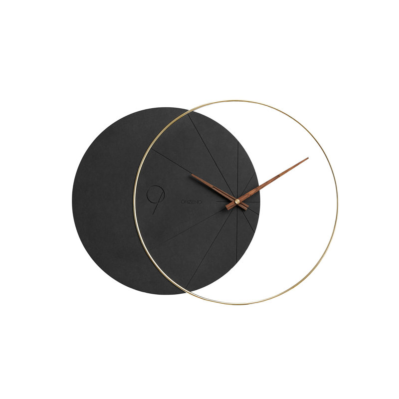 Wood Wall Clock, Black
