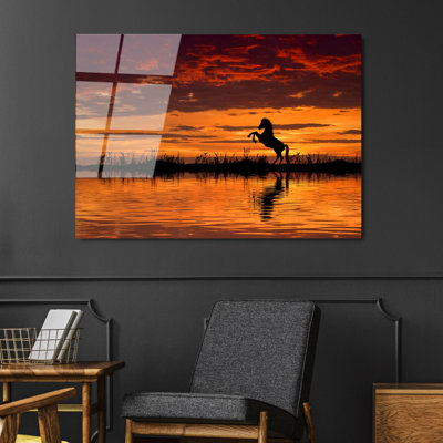 Stunning Tempered Glass Wall Art Painting, 27.6 x 39.4 inches | 100% Tempered Glass, Thickness: 0.16 inches | Elegant Home Decor for Living Room or Office, Durable & Easy to Clean, Perfect Gift Idea