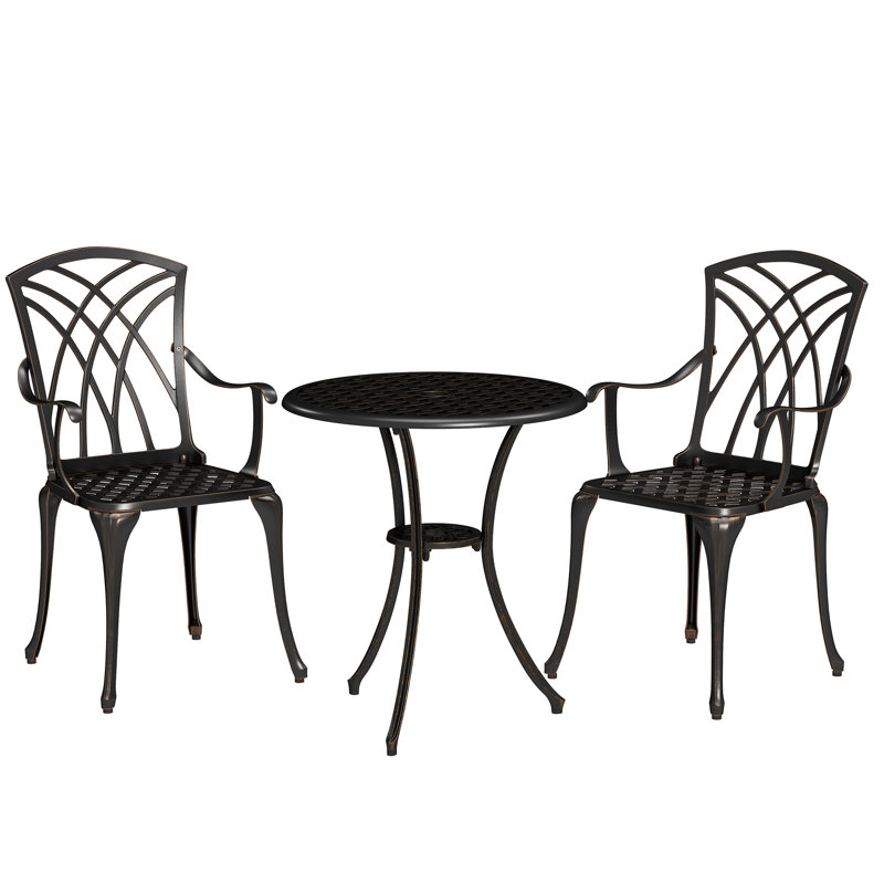 Round 3 - Piece 2 - People 61Cm L Outdoor Bistro Set