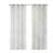 Palm Leaf Burnout Window Sheer White 50X63"
