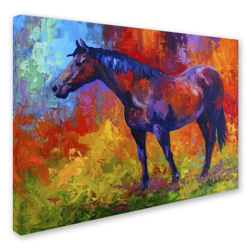 « bay mare i », reproduction sur toile tendue, H 35 po x l 47 po x P 2 po