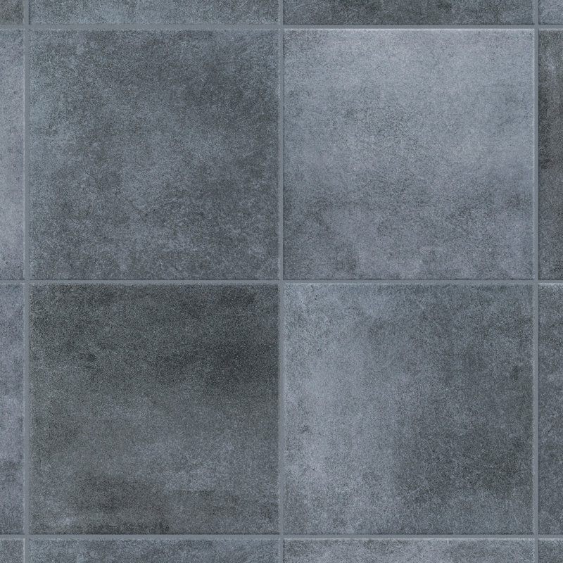 Matter 6" x 6" Porcelain Stone Look Floor and Wall Tile, Blue