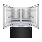 ZLINE 60" Autograph Edition 32.2 cu. ft. Built-in 4-Door French Door Refrigerator