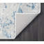 Tapis rectangulaire gris / bleu en polypropylène tissé à la machine Eduvina-1001874028