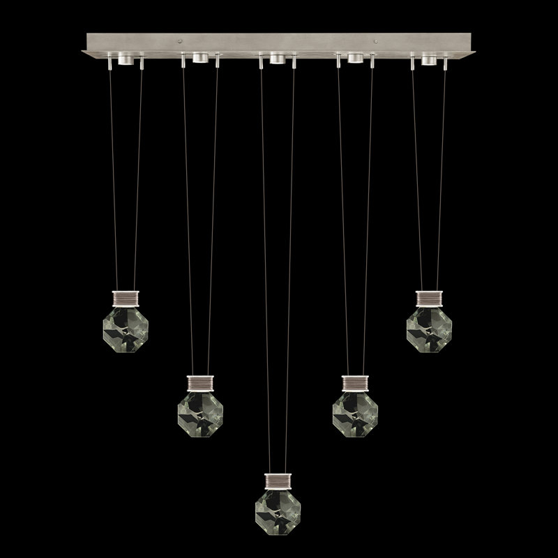 Aria 5 - Light LED Pendant, Soft Ombre Silver