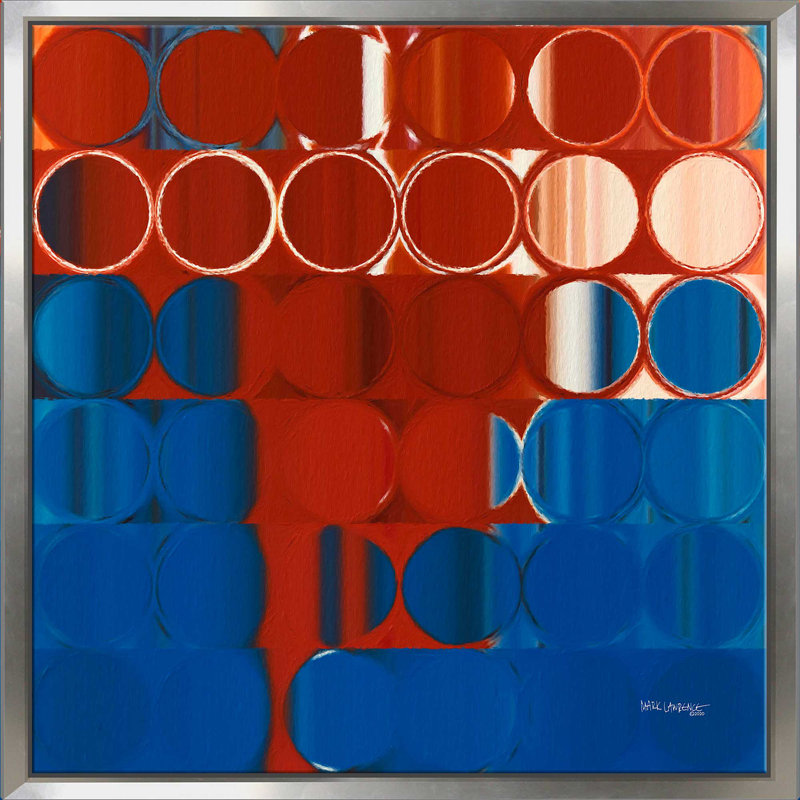 Jean 18:37 «Whose Voice Do You Hear» par Mark Lawrence - reproduction, Cadre flottant argent, H 39,5 po x l 39,5 po x P 2 po