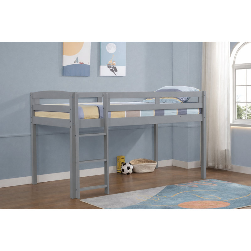 Alique Kids Loft Bed, Twin, Gray