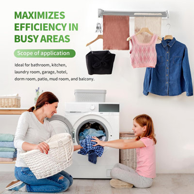 Metal Wall-Mounted Drying Rack