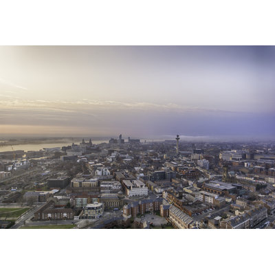 Liverpool Sunset - Wrapped Canvas Print