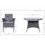 MALAGA 4 Seater Fixed Dining Set