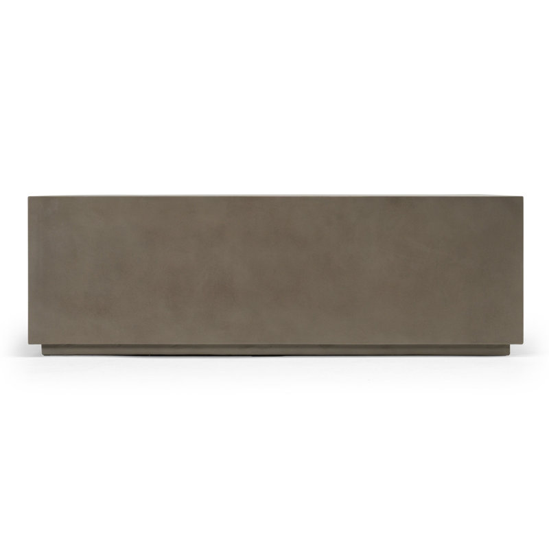 Polly 51" Concrete Coffee Table, Gray