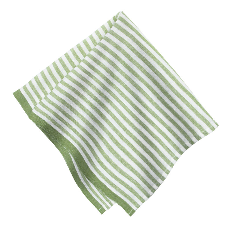 Adamsburg Linen Square Napkins, Basil