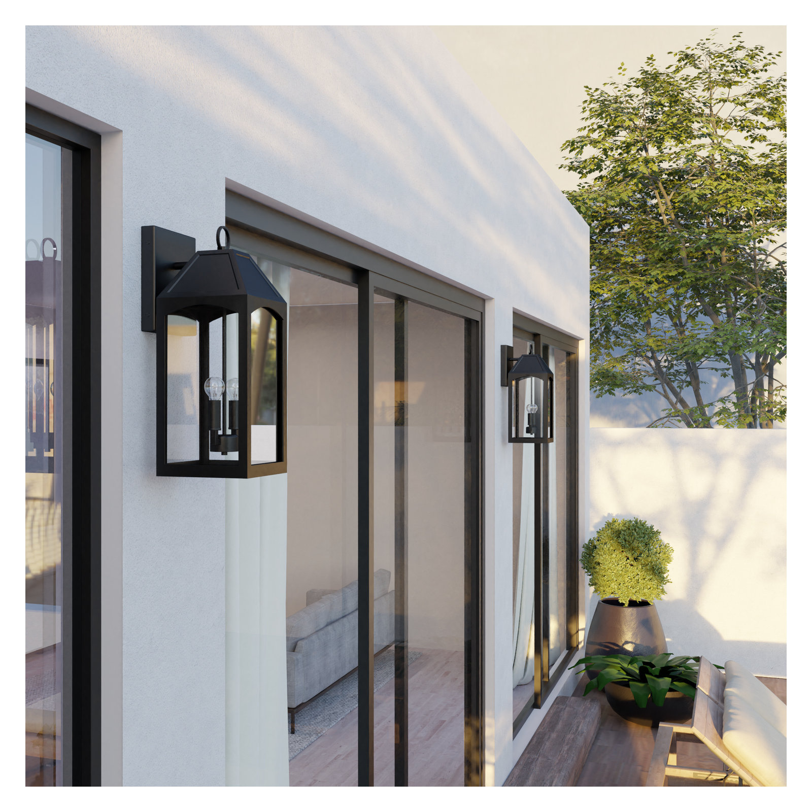Adamsville 2 Light Outdoor Wall Light