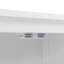 Armoire de rangement pour salle de bain, armoire avec deux portes et tiroirs, tablette réglable, panneau de fibres à densité moyenne-418511753