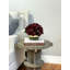 Cream Hydrangea in Rope Glass Vase-329598714